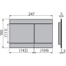 Кнопка управления ALCAPLAST FUN-GM-B для скрытых систем инсталляции