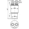 Переходная муфта ALCAPLAST AKS6 HT 40/50хG1/2